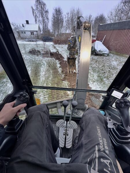 Grävmaskin 2,7 ton med rotortilt.